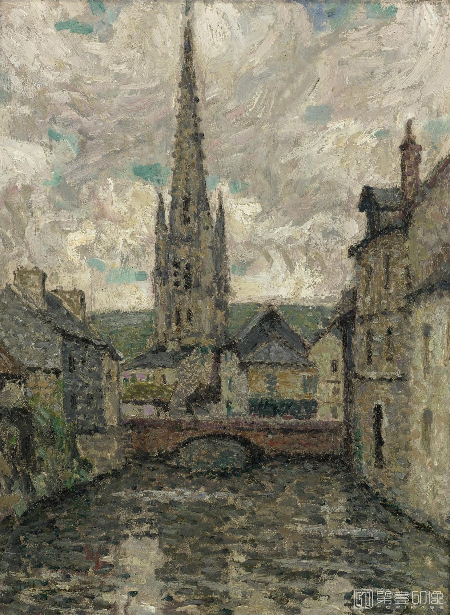 油画-LEGLISE,HARFLEUR